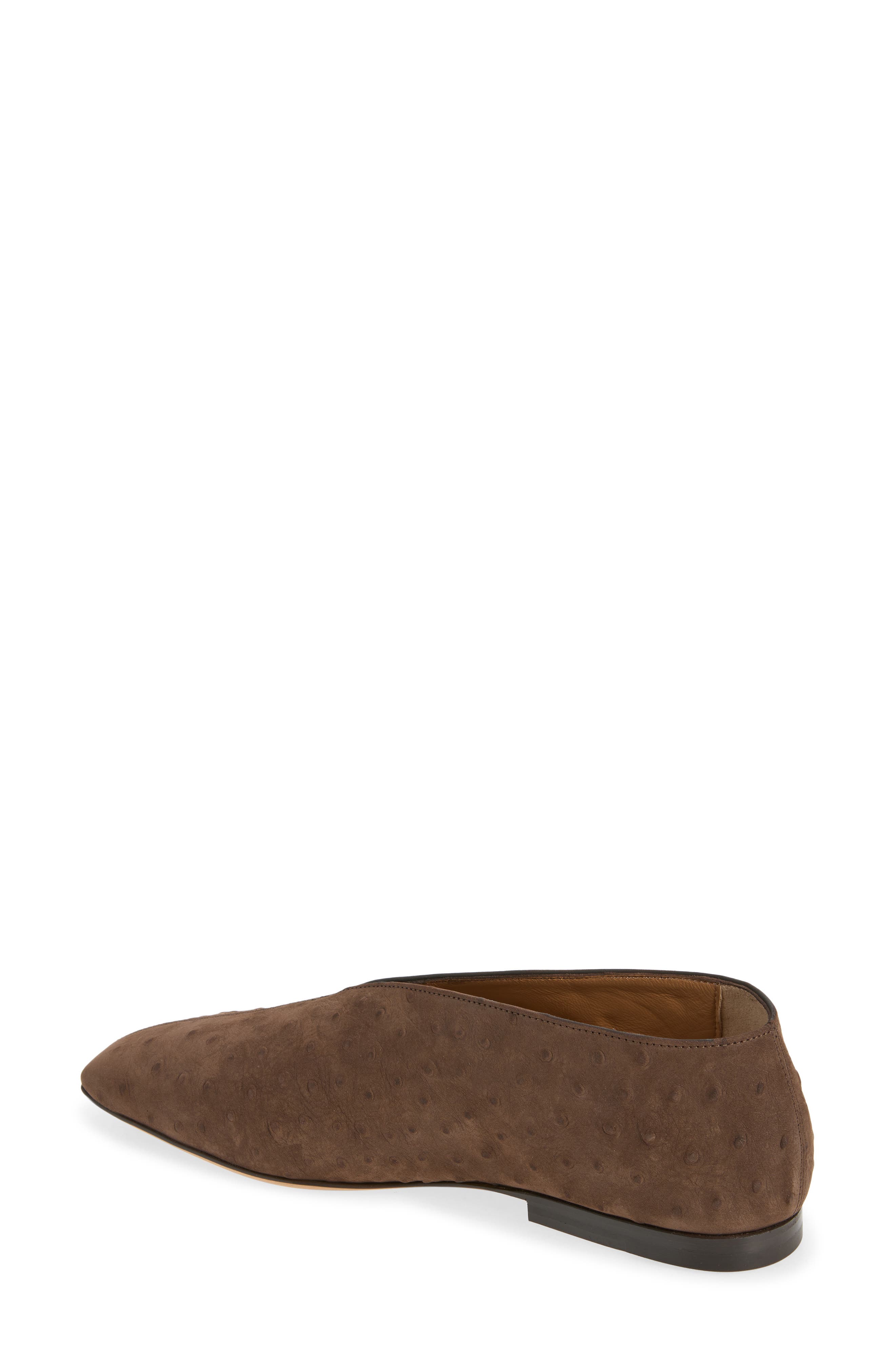 Square Toe Flat, Alternate, color, EBONY