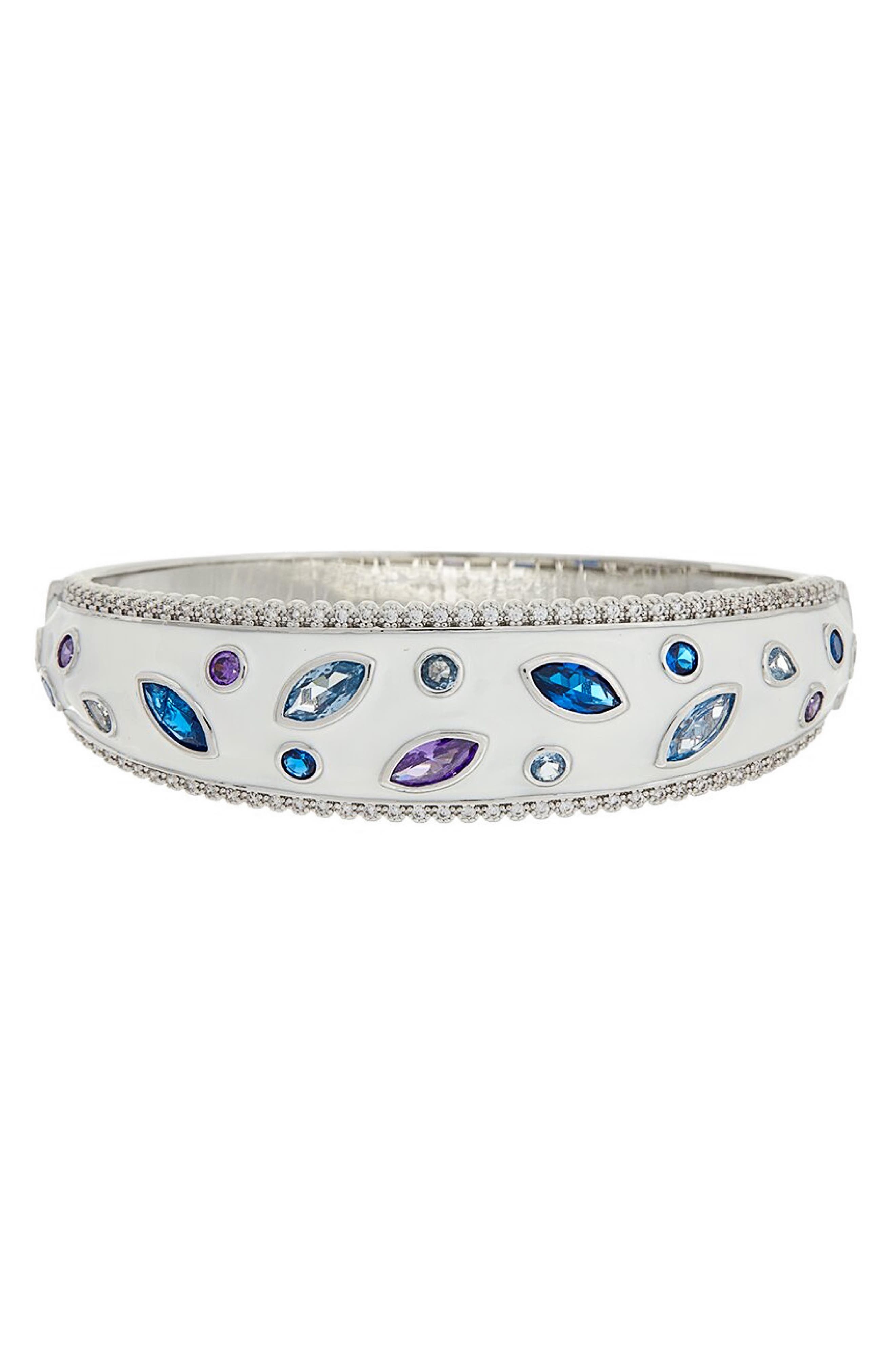 Enamel Topaz Bangle