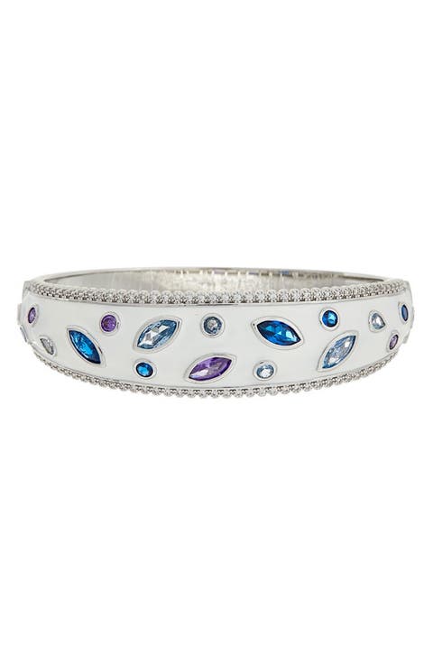 Enamel Topaz Bangle