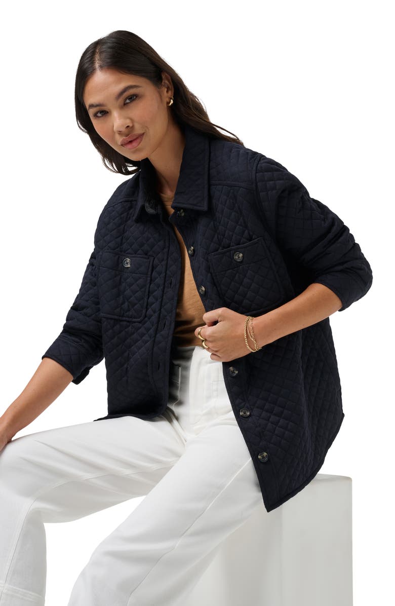 TravisMathew Diamond Quilted Shacket, Alternate, color, 