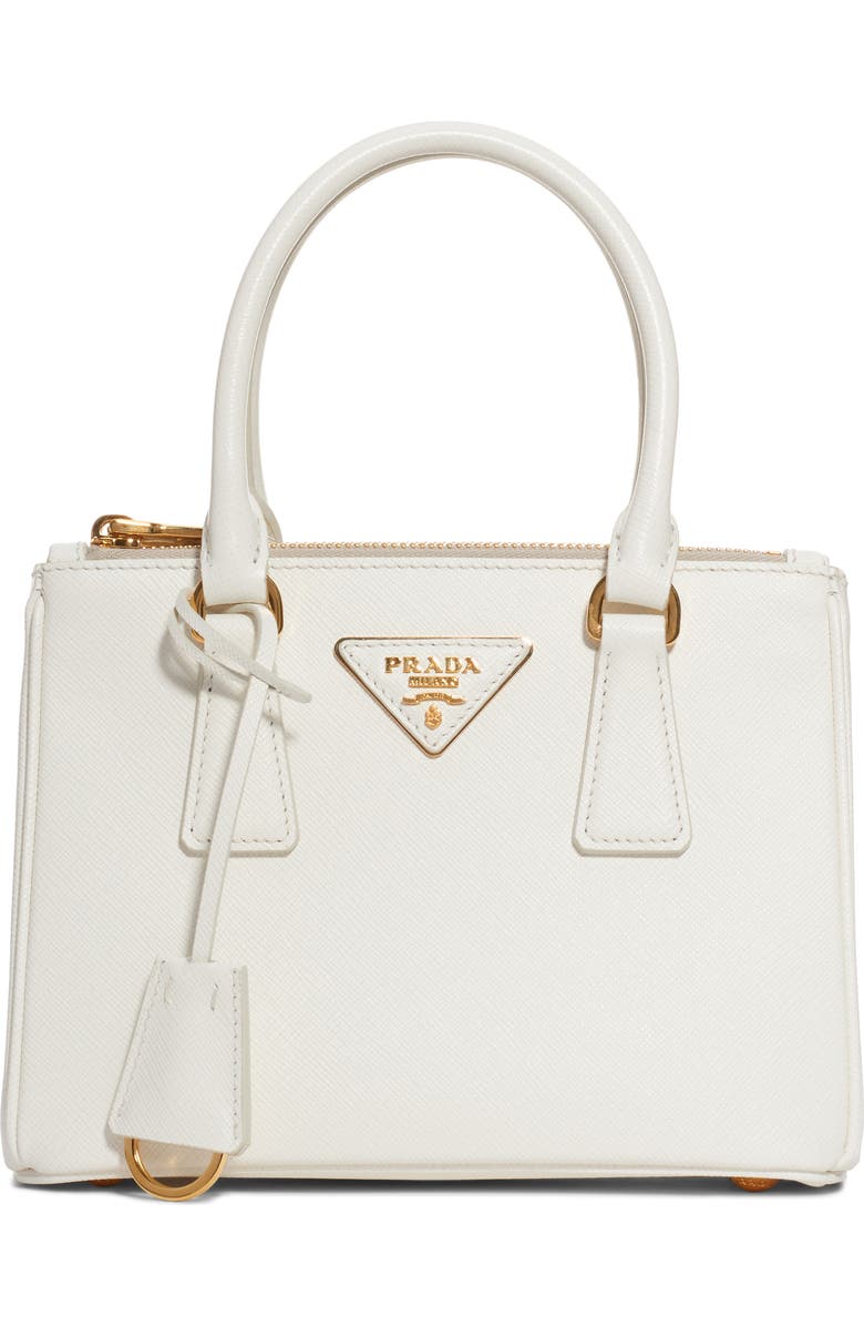Prada Mini Galleria Saffiano Leather Satchel, Main, color,