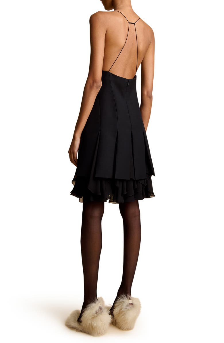 Khaite Teagan Layered Hem Cocktail Dress, Alternate, color, 
