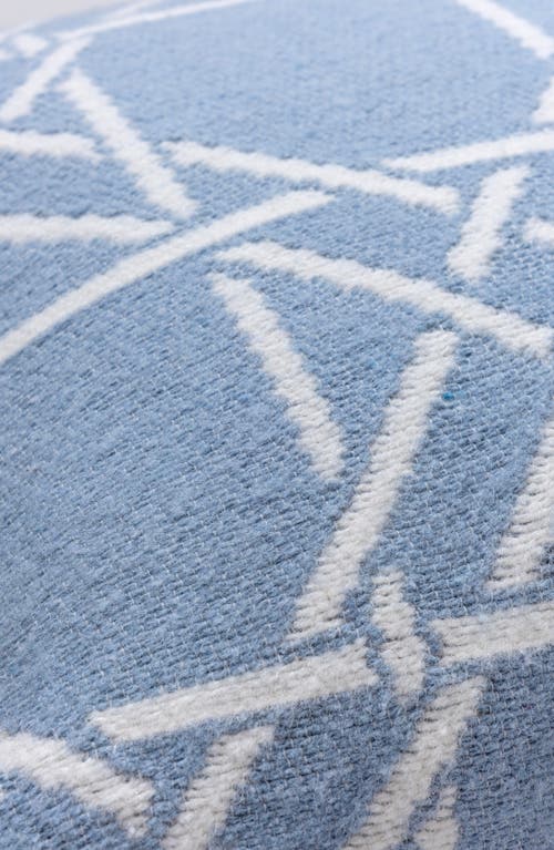 Brooks Brothers Lattice Work Decorative Throw Pillow In Blue