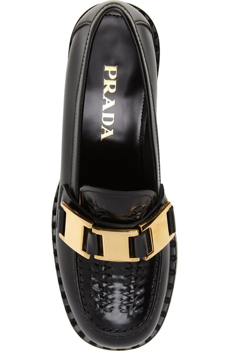 Prada Chain Loafer, Alternate, color,