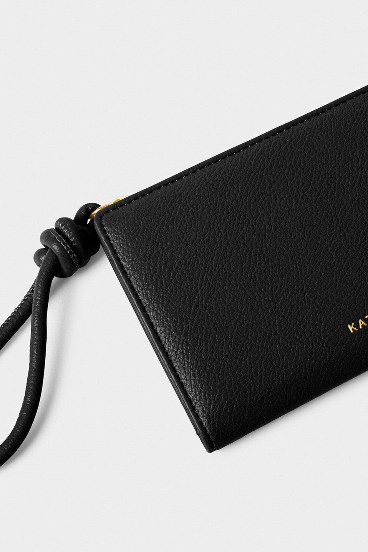Katie Loxton Asha Fold-Out Wristlet, Main, color, Black