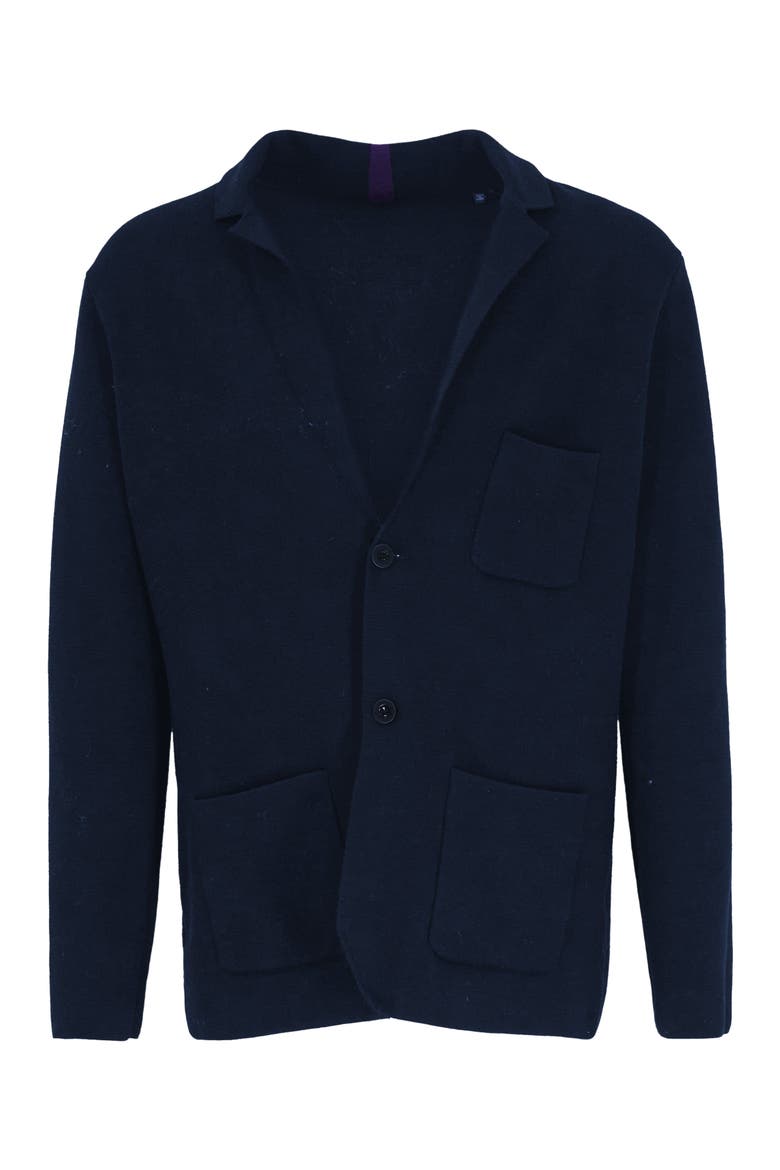 Jacob Merino Wool Sweater Blazer, Alternate, color, Navy