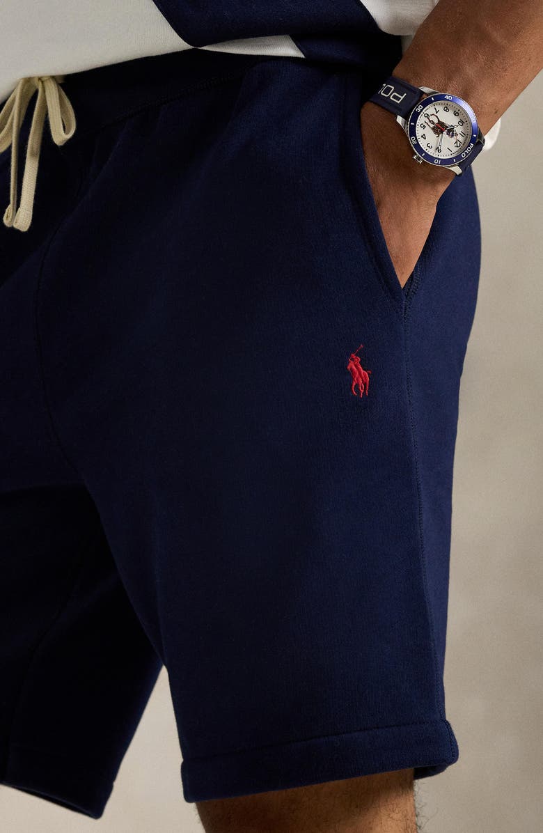 Polo Ralph Lauren Fleece Shorts, Alternate, color, Cruise Navy