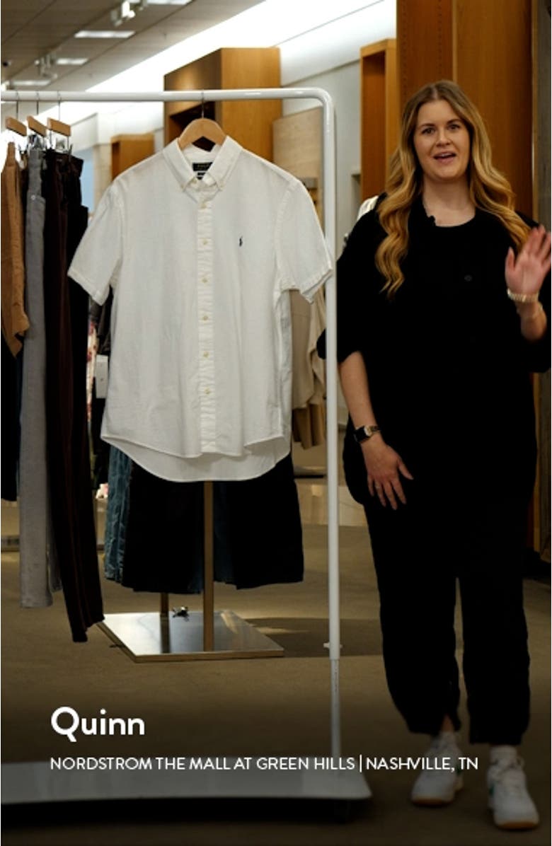 Classic Fit Cotton Seersucker Button-Down Shirt, sales video thumbnail