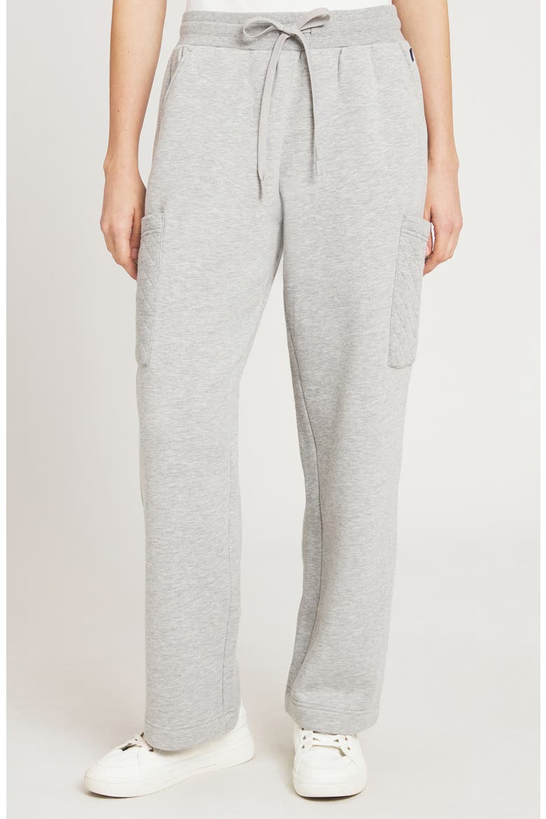 Quilted Pull On Pants, Main, color, GRAY HEATHER