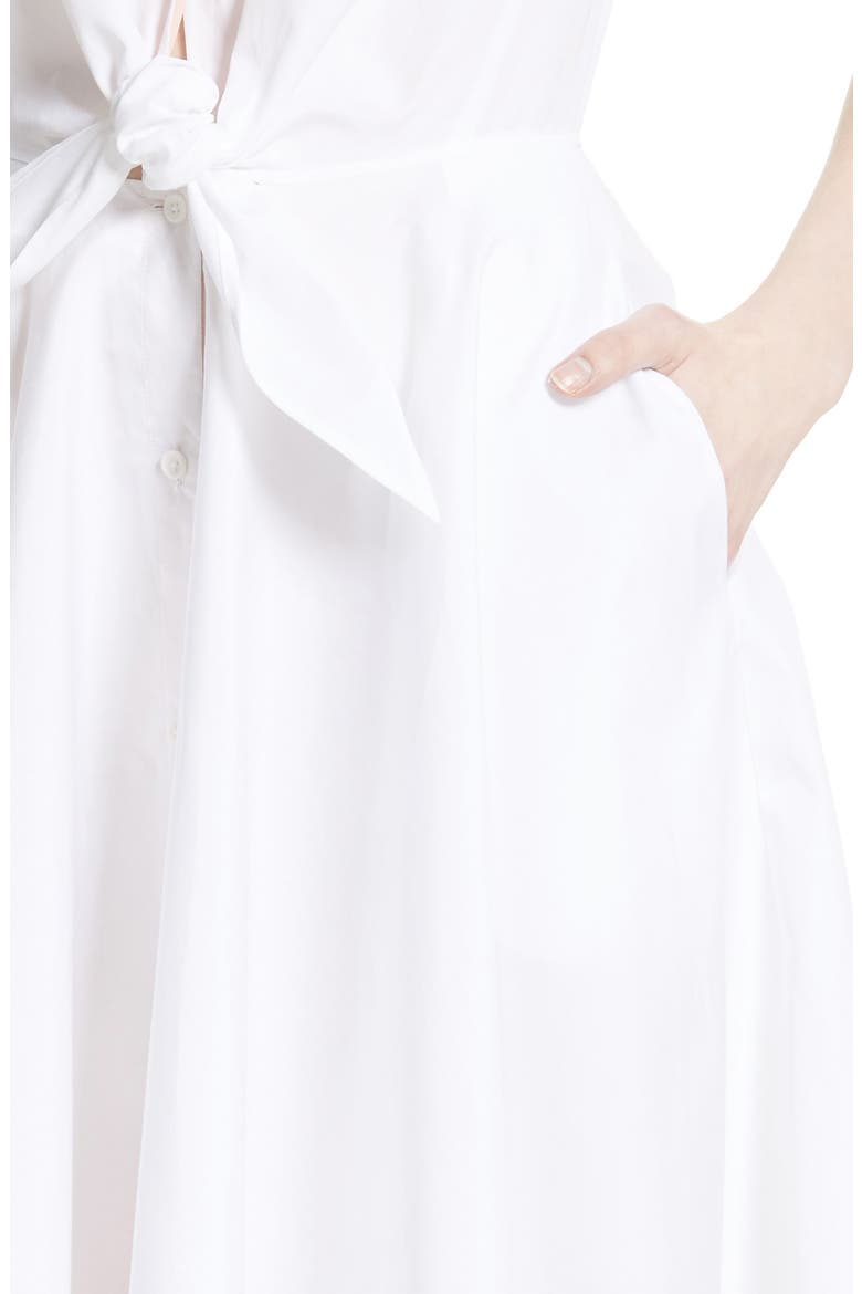 Cotton Shirtdress, Alternate, color, WHITE