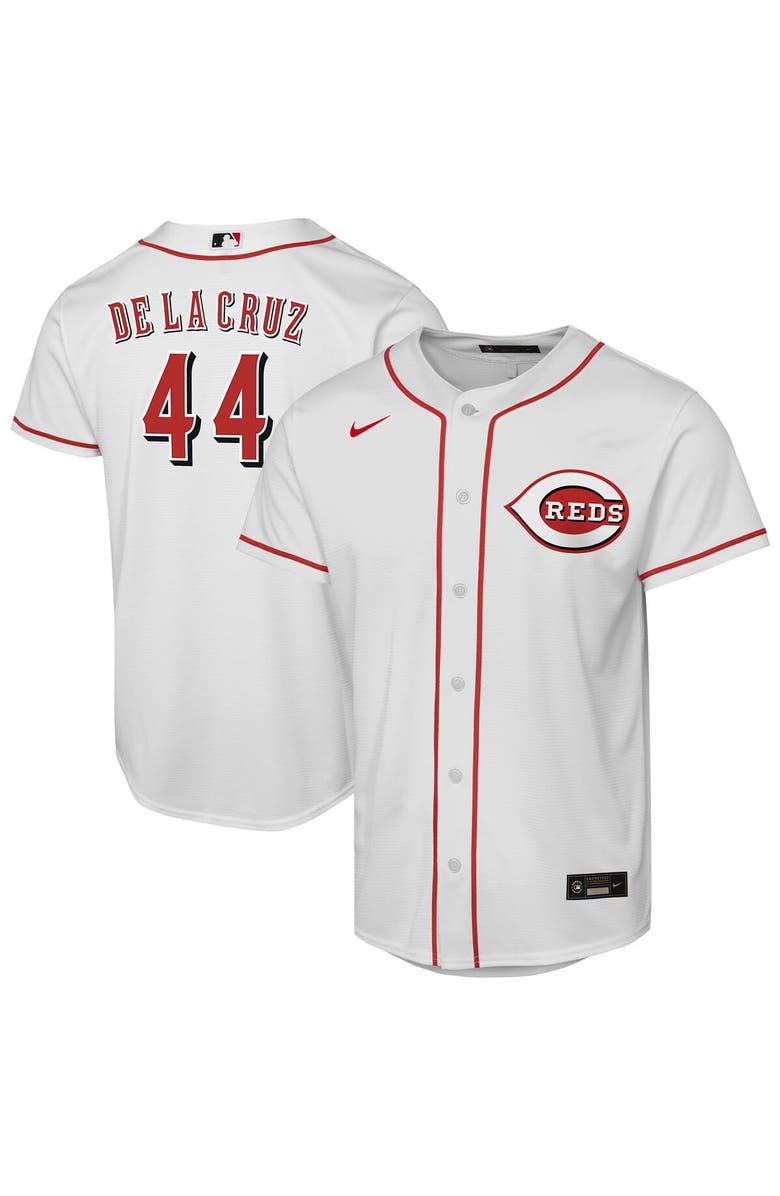 Nike Youth Nike Elly De La Cruz White Cincinnati Reds Home Replica Player Jersey, Main, color, White