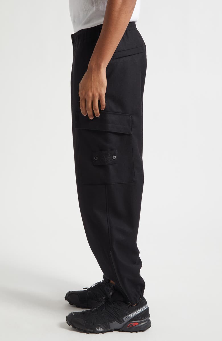 Stone Island Ghost Cargo Joggers, Alternate, color, Black