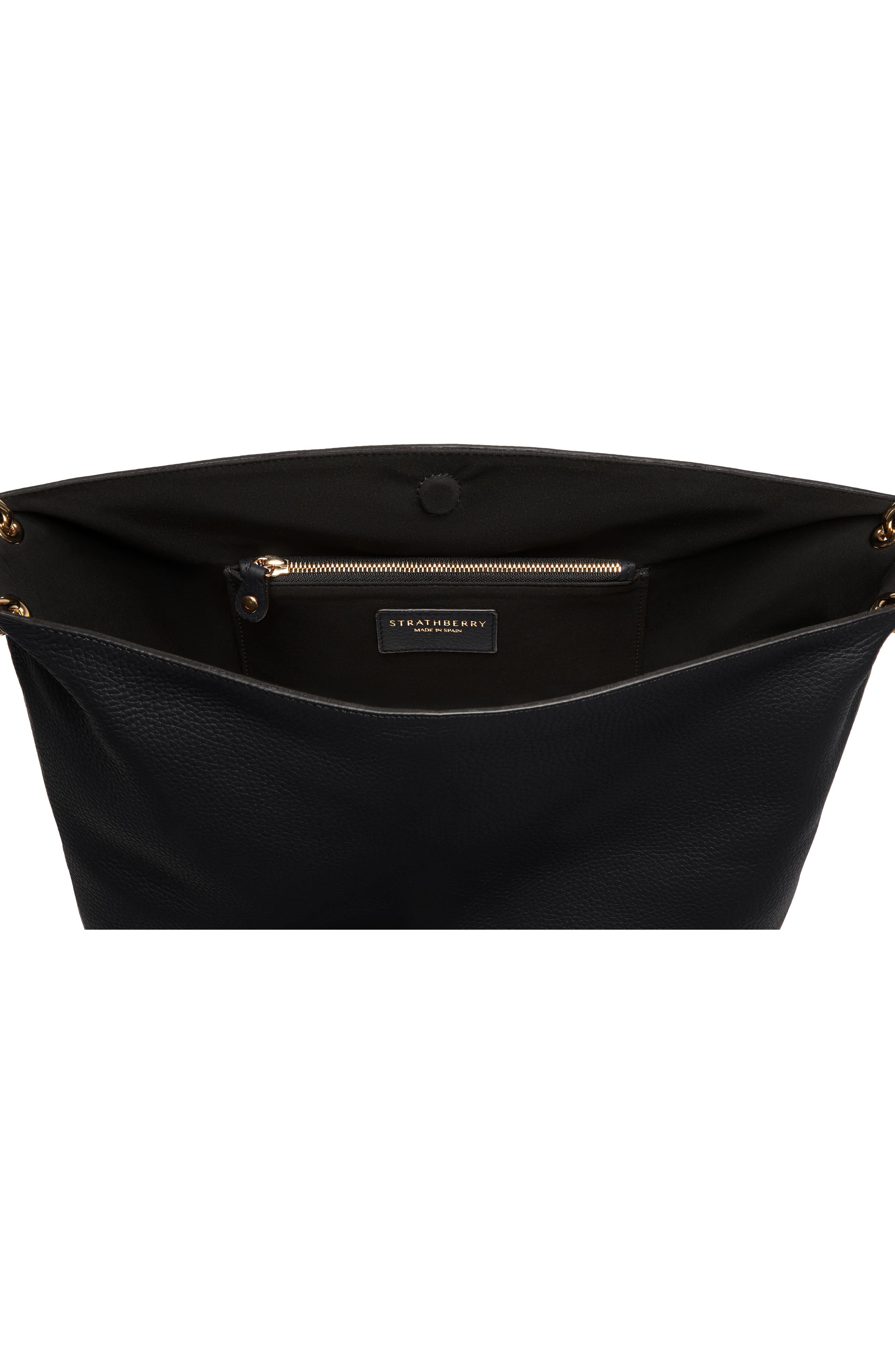 Strathberry Medium Lana Leather Bucket Bag, Alternate, color, 