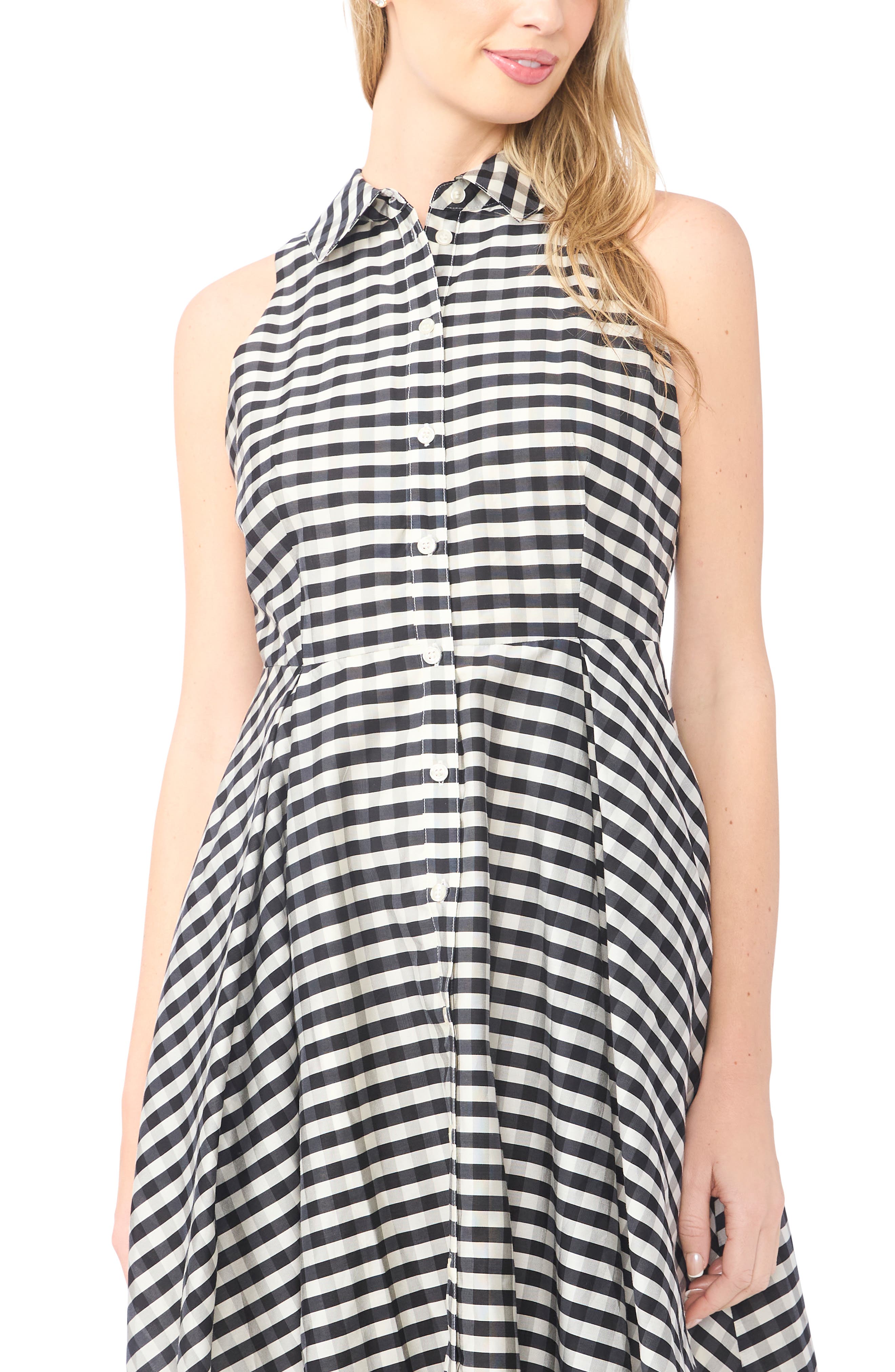Ted Baker Demeter Sleeveless Gingham Midi Dress (Women) | Nordstrom Ted Baker Demeter Sleeveless Gingham Midi Dress (Women) | Nordstrom