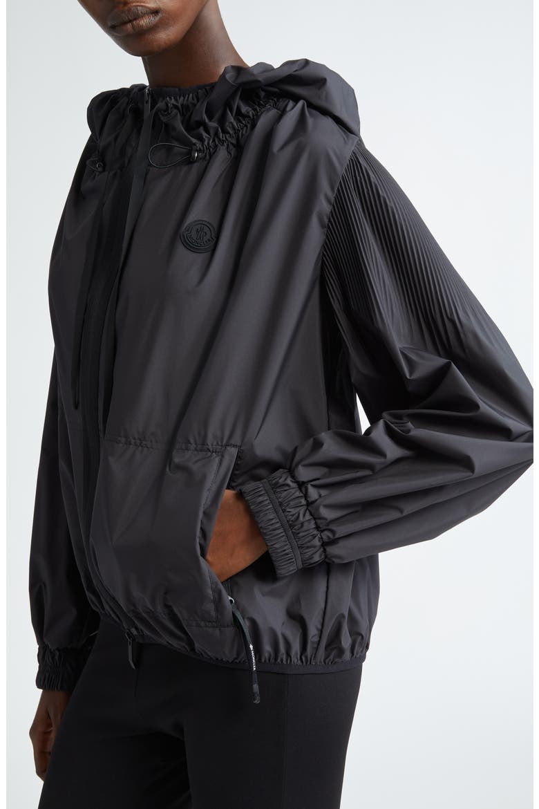 Auxonne Hooded Jacket, Alternate, color, BLACK