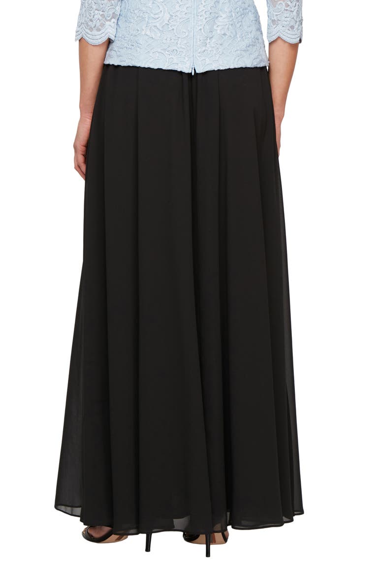Full Chiffon Skirt, Alternate, color, BLACK