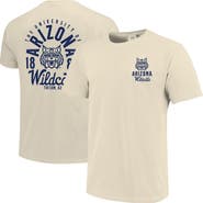 IMAGE ONE Men's Cream Arizona Wildcats Comfort Colors Mascot Overlay T-Shirt