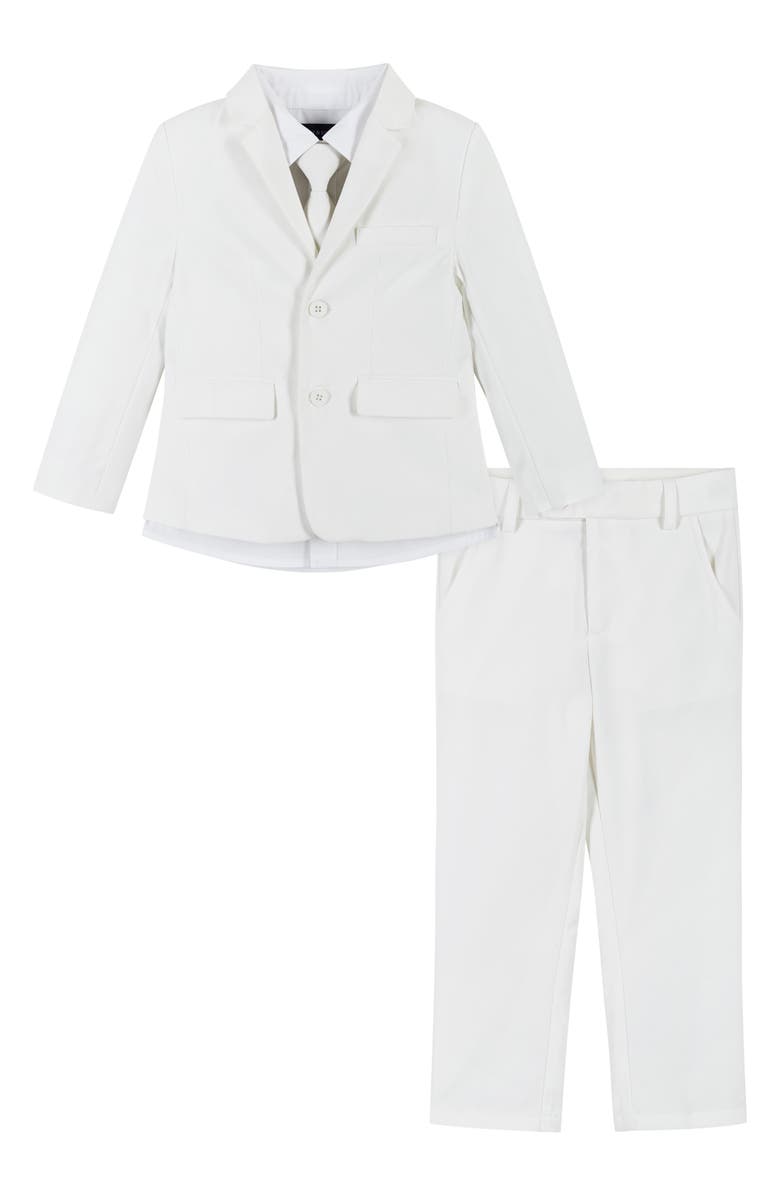 Andy & Evan Kids' 4-Piece Suit Set, Main, color, White