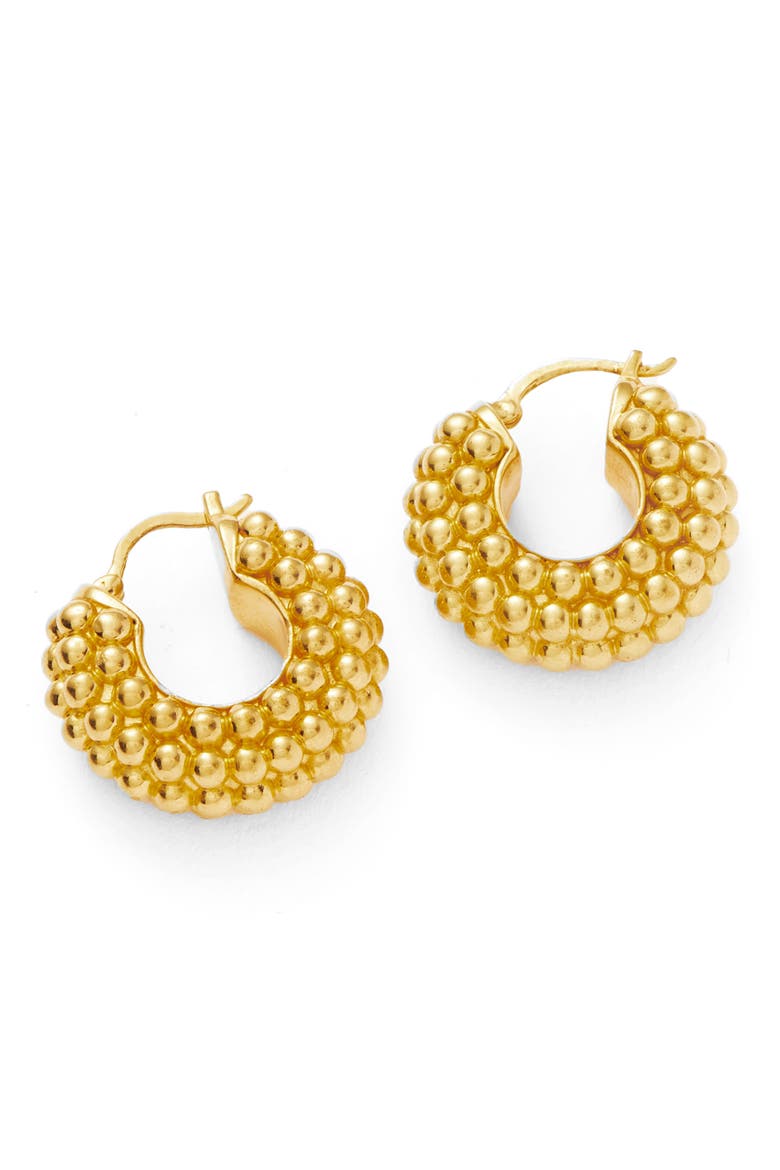 Bayu Hoop Earrings, Main, color, GOLD
