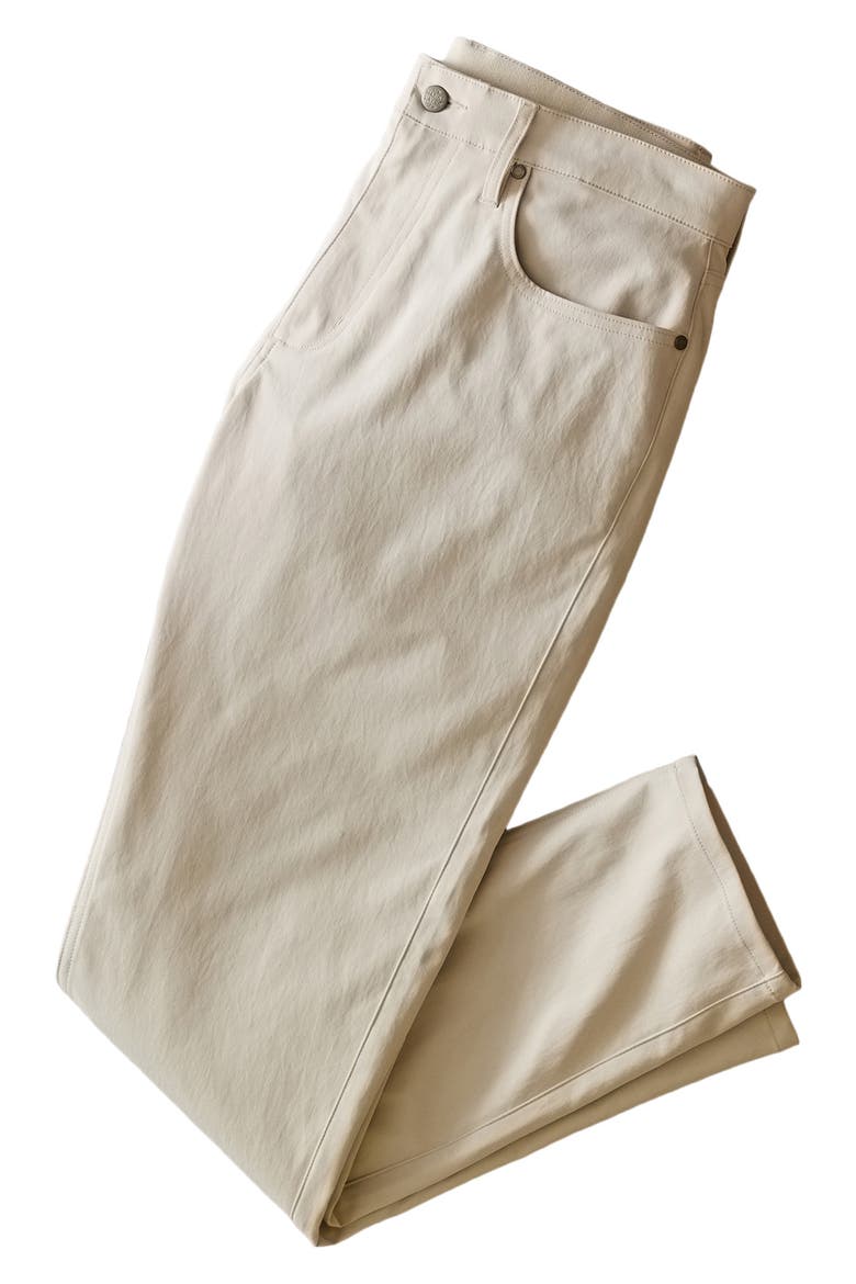 The Five-Pocket Undercover Slim Straight Leg Tech Pants, Alternate, color, STONE