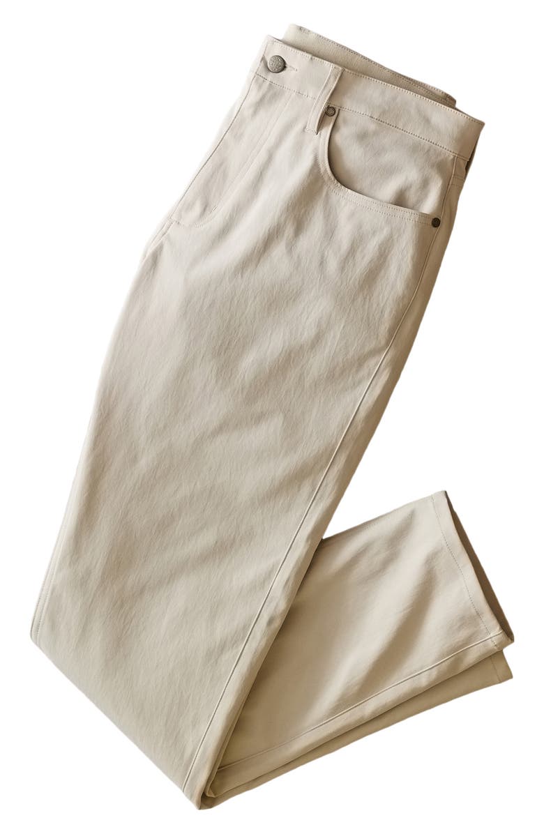 Marine Layer The Five-Pocket Undercover Slim Straight Leg Tech Pants, Alternate, color, Stone