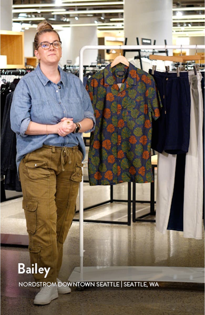 Aloha Print Short Sleeve Button-Up Shirt, sales video thumbnail