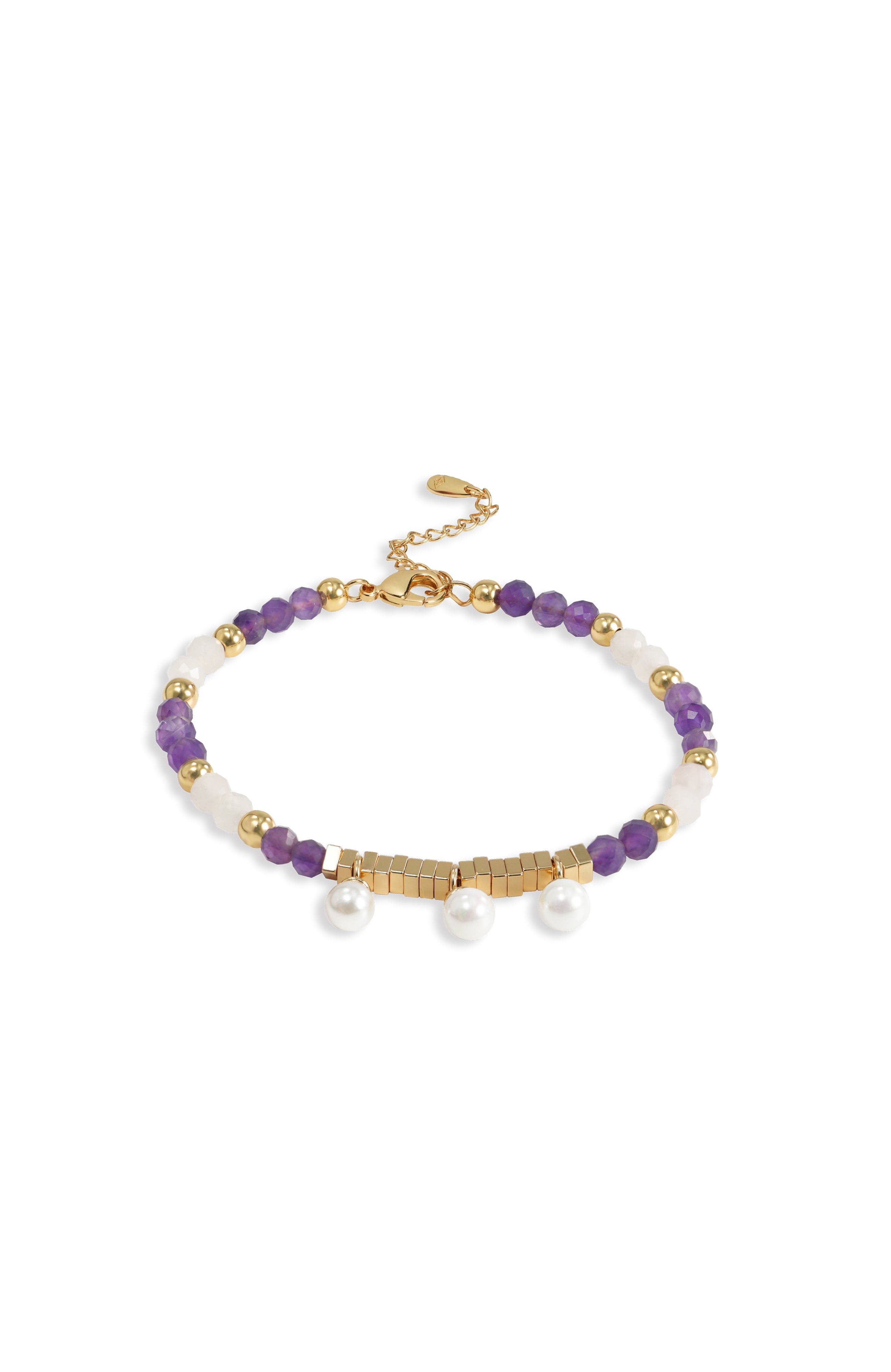 Purple & White & Gold