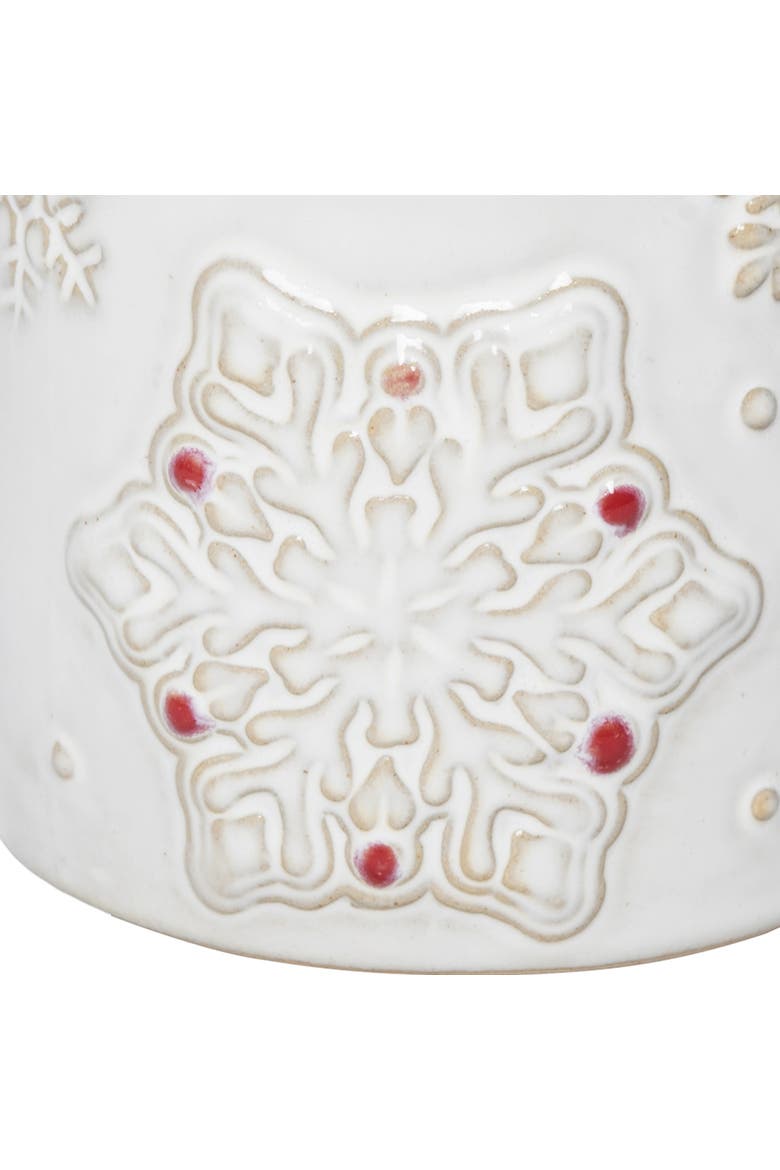 Scandi Snowflake Mug, Alternate, color, White