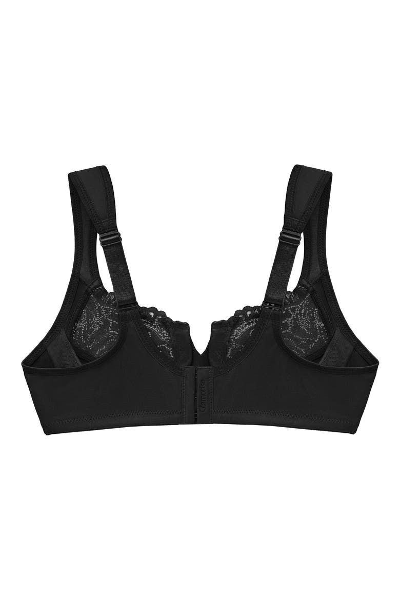 WonderWire® Low Cut Lace Underwire Bra, Alternate, color, BLACK