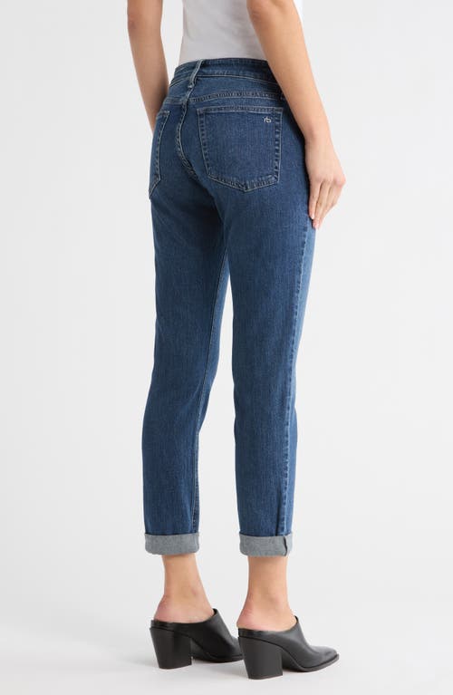 Rag & Bone Dylan Low Rise Boyfriend Jeans In Blue