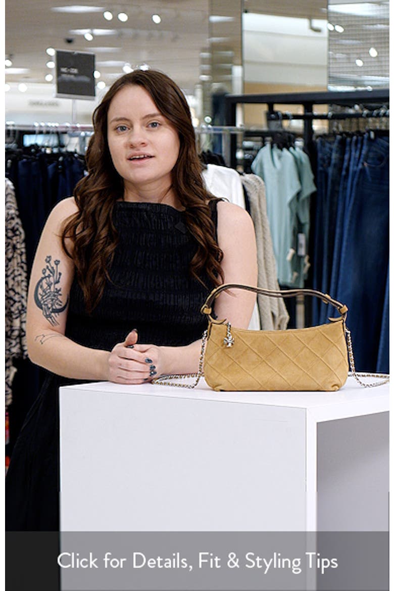 Fleming Pochette Quilted Suede Shoulder Bag video