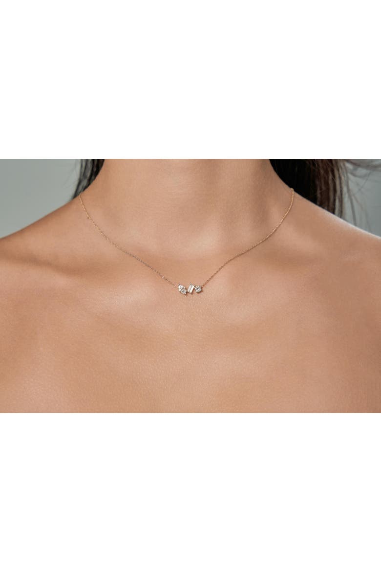 Selara 14K Gold Lab Grown Diamond Necklace - 0.75 Ct, Alternate, color, 14K Yellow Gold