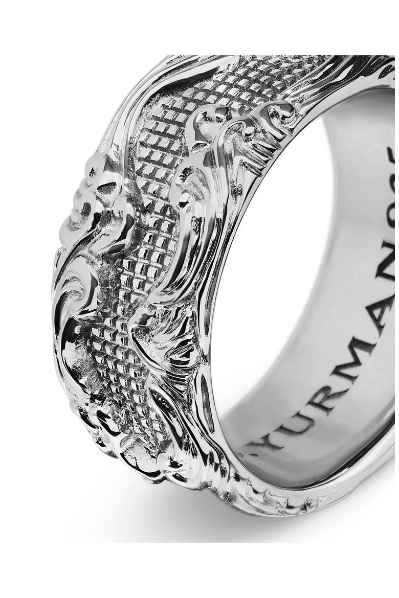 Waves Wide Band Ring, Alternate, color, SILVER