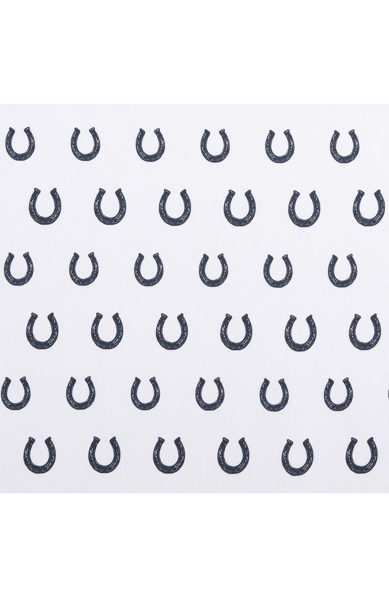 Wrangler Horseshoe Dots Print Microfiber Sheet Set, Alternate, color, / Dark Blue