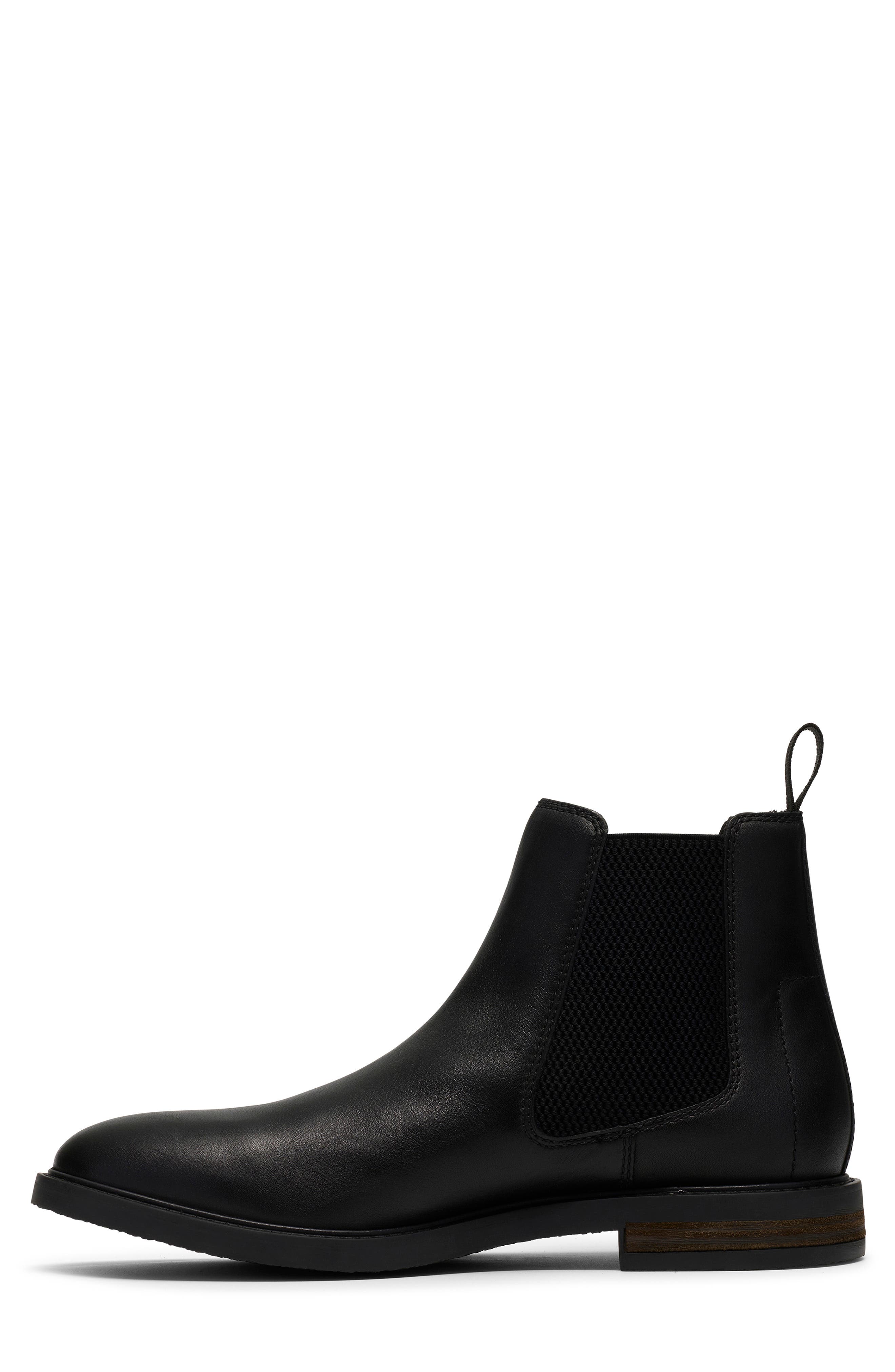 Jaxen Easy Chelsea Boot, Alternate, color, BLACK LEATHER
