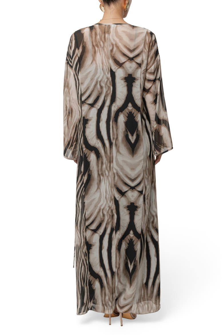New Vista Long Sleeve Maxi Dress, Alternate, color, BLACK