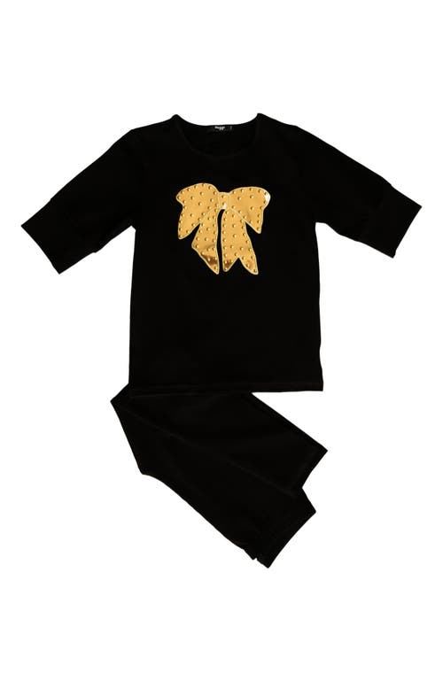 NOGGIWEAR NOGGIWEAR BOW & FACE LOUNGEWEAR SET