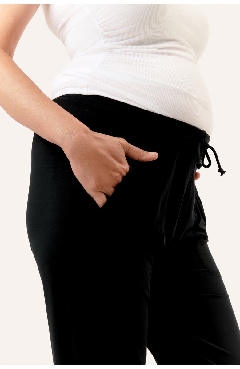 Nom Maternity 24/7 Soft Maternity Joggers, Alternate, color, Black