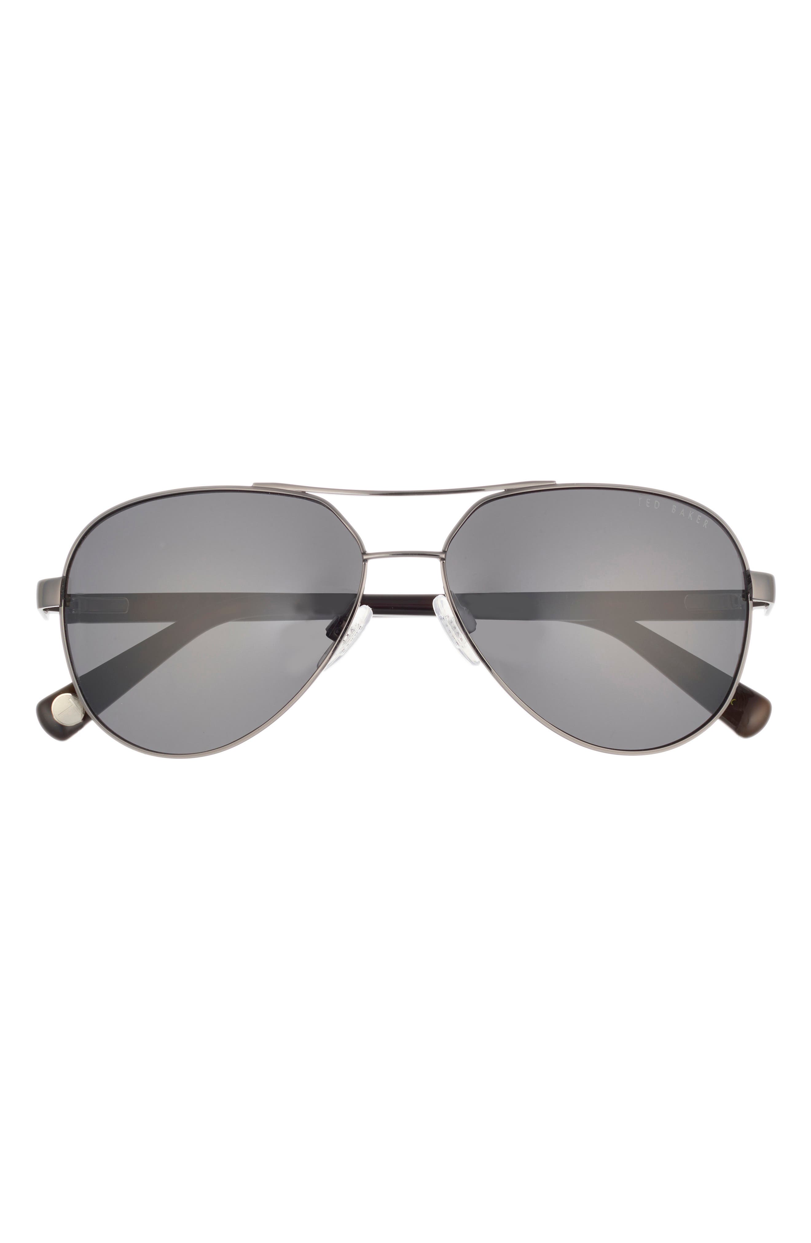 Ted Baker 57mm Polarized Aviator Sunglasses