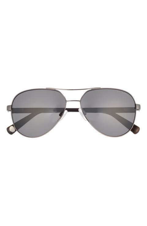 57mm Polarized Aviator Sunglasses