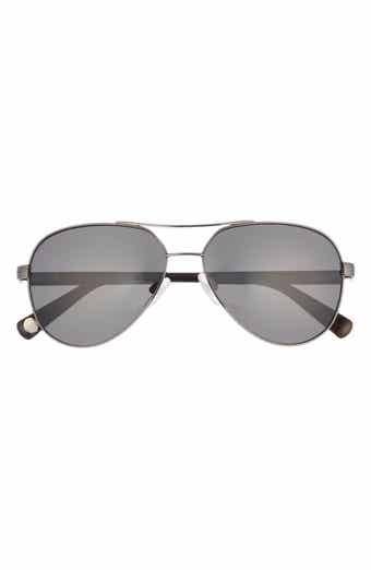 Ted Baker 57mm Polarized Aviator Sunglasses