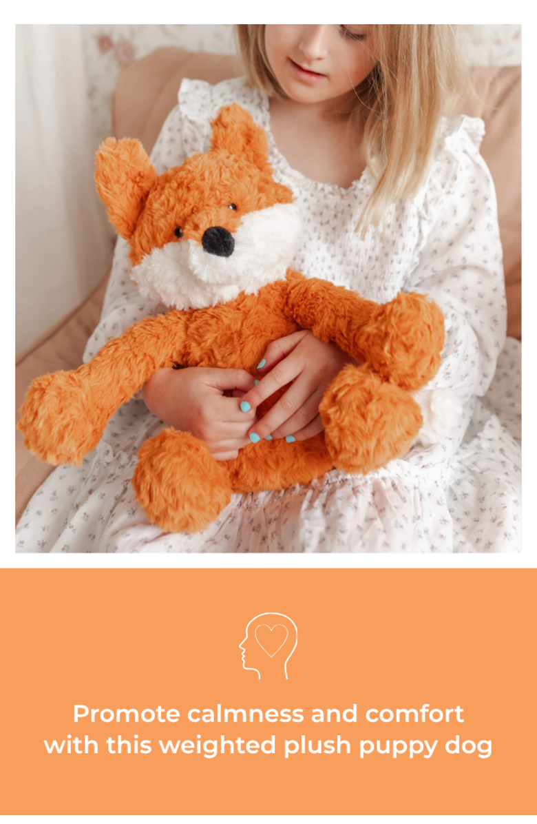 Mindful and Co Kids Microwavable and Weighted Plush Buddies, Alternate, color, Frankl The Fox