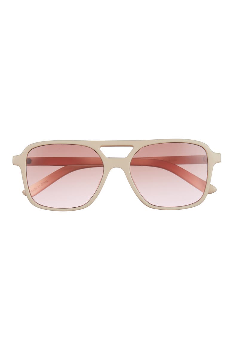 Aviator Sunglasses, Main, color, CREAM