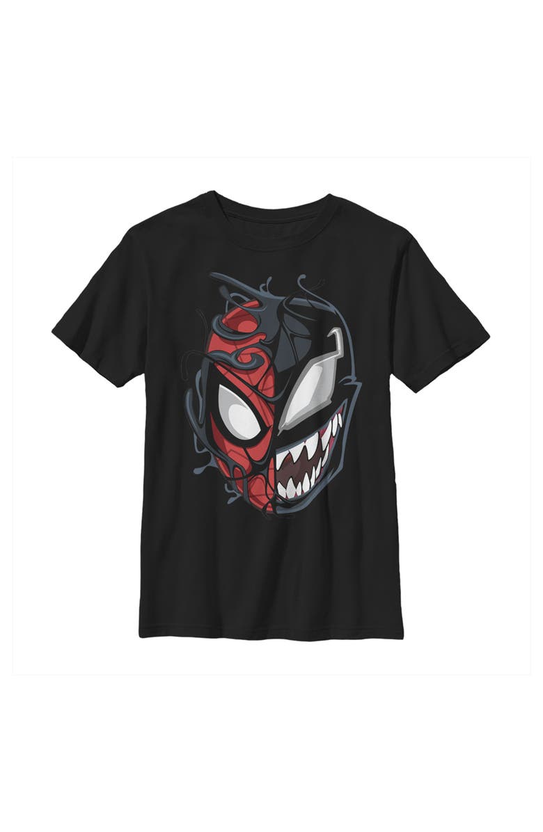 Marvel Boy's Marvel Spider-Man Venom Mask Split  Graphic T-Shirt, Main, color, Black