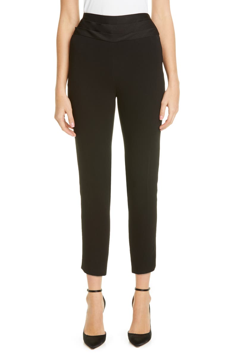 Jason Wu Collection Cummerbund Crop Tuxedo Pants, Main, color, 