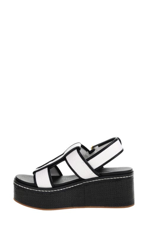 Chinese Laundry Swell Raffia Platform Wedge Sandal In White
