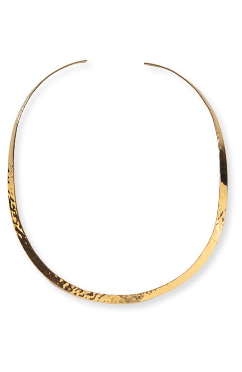 Argento Vivo Hammered Collar Necklace
