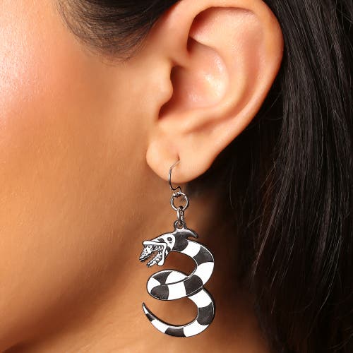 Beetlejuice Enamel Sandworm Earrings In Multi