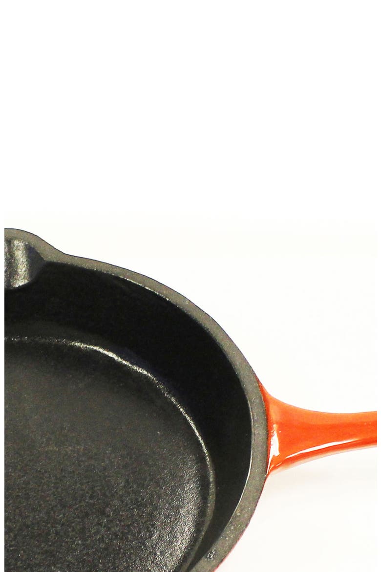 INTERNATIONAL Neo 10" Orange Cast Iron Fry Pan, Alternate, color, ORANGE