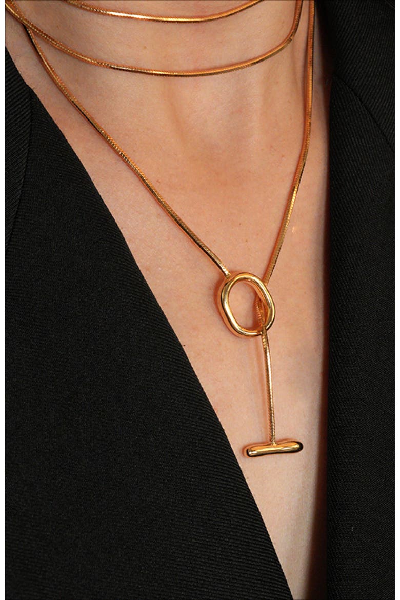 Whispers Vine Necklace, Alternate, color, Gold